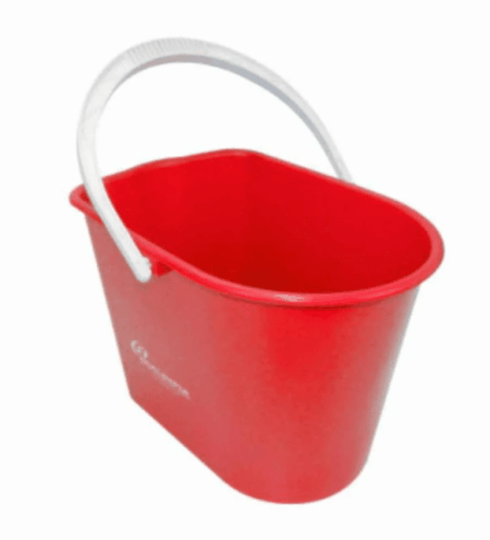 Balde 12 Litros do mopinho com alça vermelho - Bralimpia