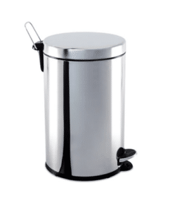Lixeira Inox com pedal e balde 12L Brinox
