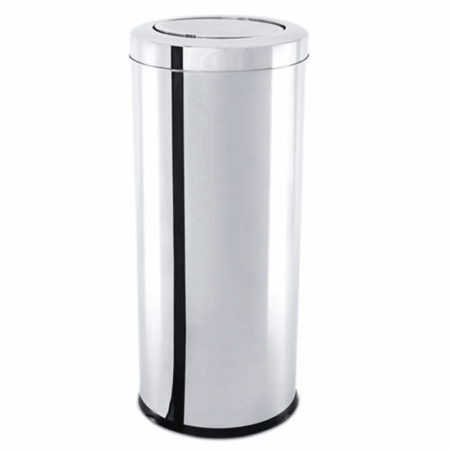 Lixeira Inox com Tampa Basculante 28L (25x60cm) Brinox