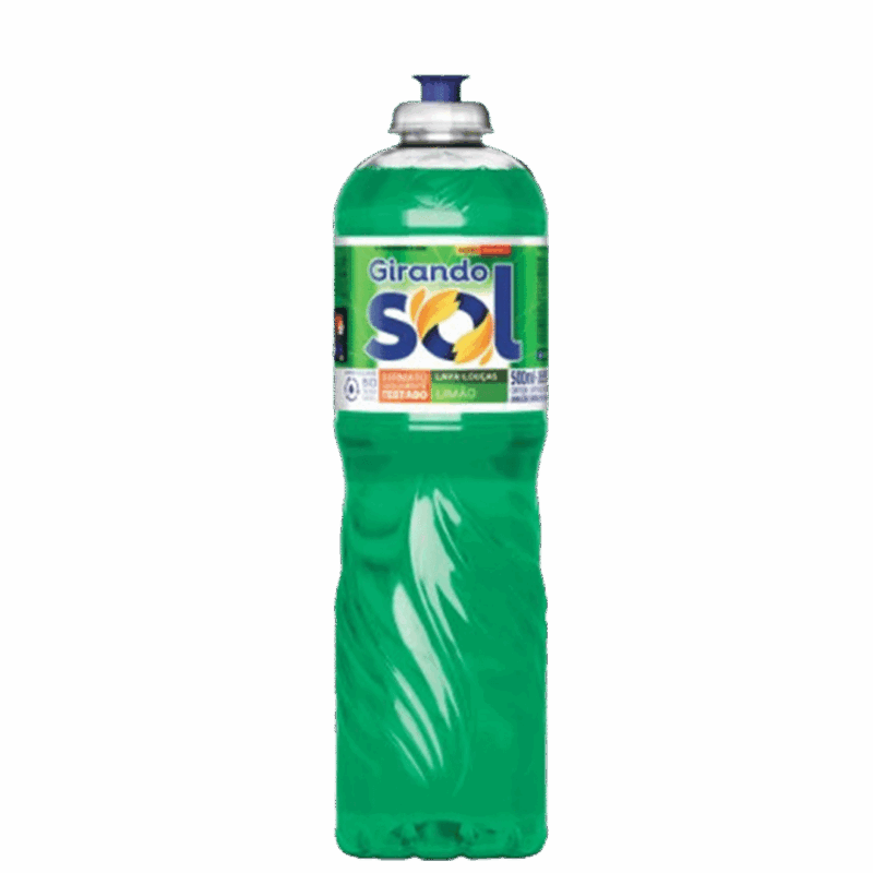 Detergente Lava Louça Girando Sol Limão 500ml