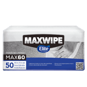 Pano MultiUso MAXWIPE MAX60 Dobrado Fardo  pacote com 50 folhas