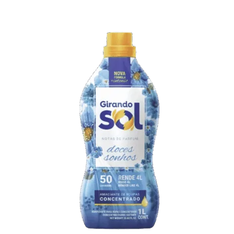 Amaciante Concentrado Azul Doces Sonhos Girando Sol 1L