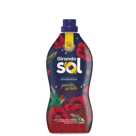 Amaciante Concentrado lilas Paixão Secreta Girando Sol 1L