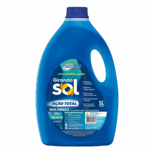 Sabão Líquido Lava Roupa Girando Sol Ação Total 5L