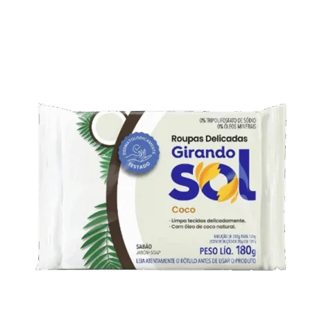 Sabao Em Barra Coco 180g Girando Sol