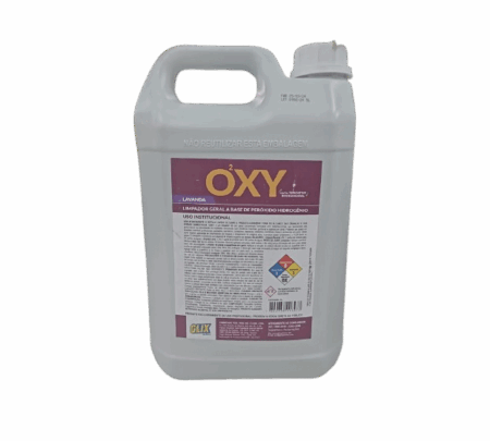 OXY - Limpador geral a base de Peróxido Hidrogênio Lavanda (O²XY) 5L - Até 1:200 - GLIX