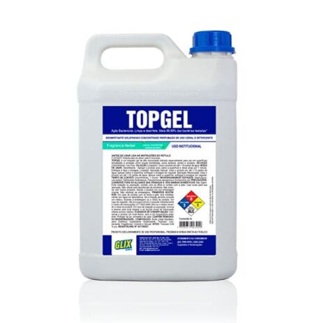 TOPGEL - Desinfetante e Limpador de uso geral Gelatinoso Perfumado Pinho 5L - Até 1:30 - GLIX