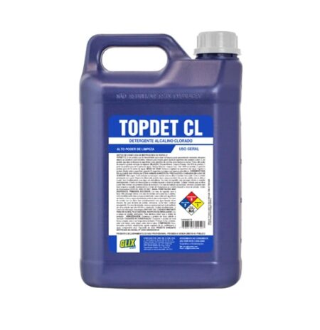 TOPDET CL - Detergente Alcalino Clorado 5L - Até 1:60 - GLIX