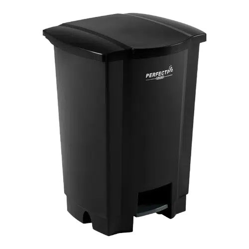 Lixeira Perfect com Pedal Preta 50L – Perfect