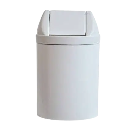 Cesto com Tampa 14L Branco - Bralimpia