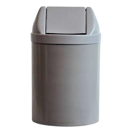 Cesto com Tampa 14L Cinza - Bralimpia