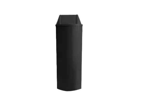 Cesto com Tampa 23L Preto – Bralimpia
