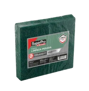 Fibra Uso Pesado Verde Abrasivo 100 x 260mm c/ 10 Unidades – SuperPro