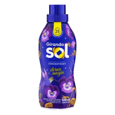 Amaciante Concentrado Girando SOL Eterna Magia 500ml - Lilas