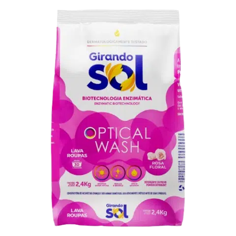 Sabão em Pó Girando Sol Rosa Floral - 2,4kg