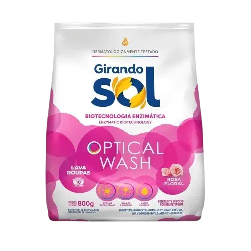 Sabão em Pó Girando Sol Rosa Floral – Sache 800g