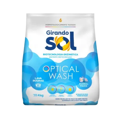 Sabão em Pó Sachê 4kg Girando Sol Azul Floral Paris