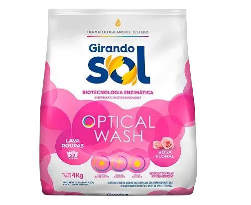Sabão em Pó Girando Sol Rosa Floral 4kg
