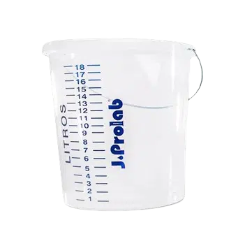 Balde Graduado 20 Litros Transparente